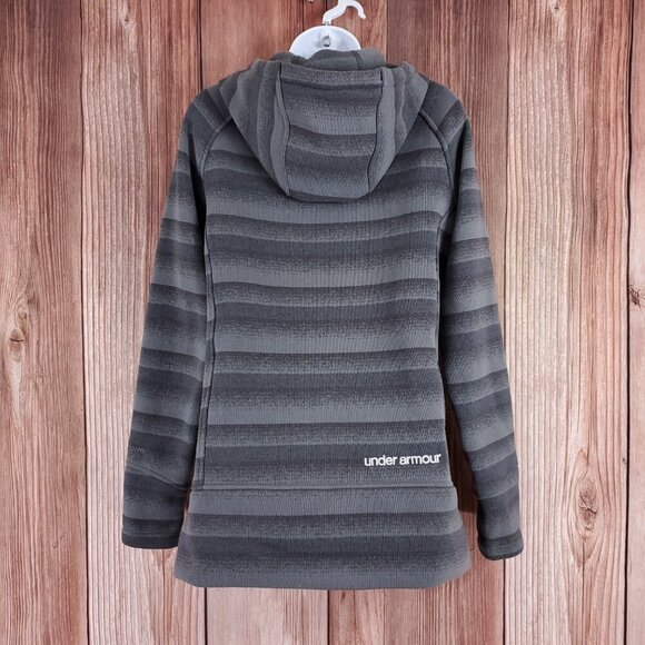 *READ* Under Armour Womens Medium Storm Full Zip Hooded Jacket Gray 1240071 - Picture 4 of 14